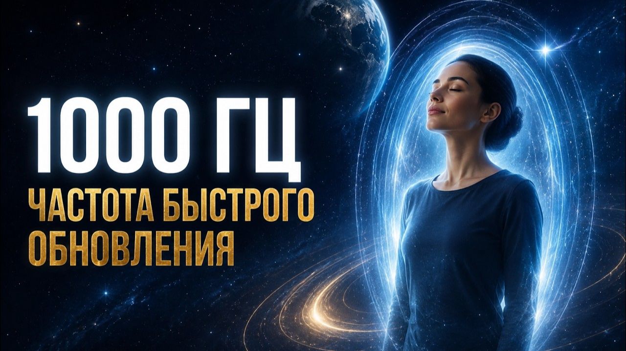 1000 гц Слушай Сейчас и Почувствуй Как Напряжение Уходит из Тела | Частота Быстрого Обновления