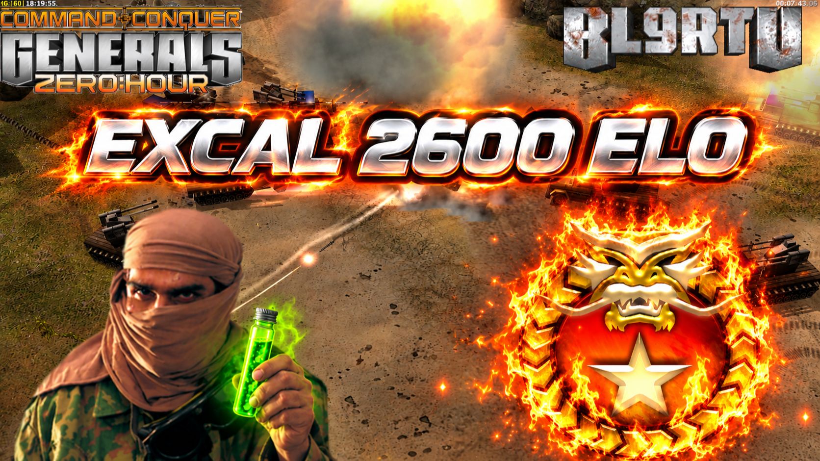 ЧЕМПИОН МИРА СТАВИТ РЕКОРДЫ!!! Беспощадный EXCAL в Generals Zero Hour