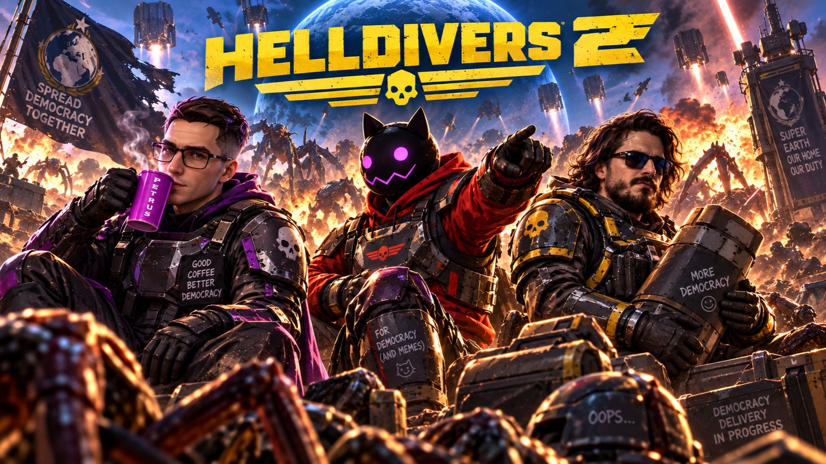 Есть ли у вас время поговорить о демократии? | Helldivers 2 C Zeratil & Eltaren