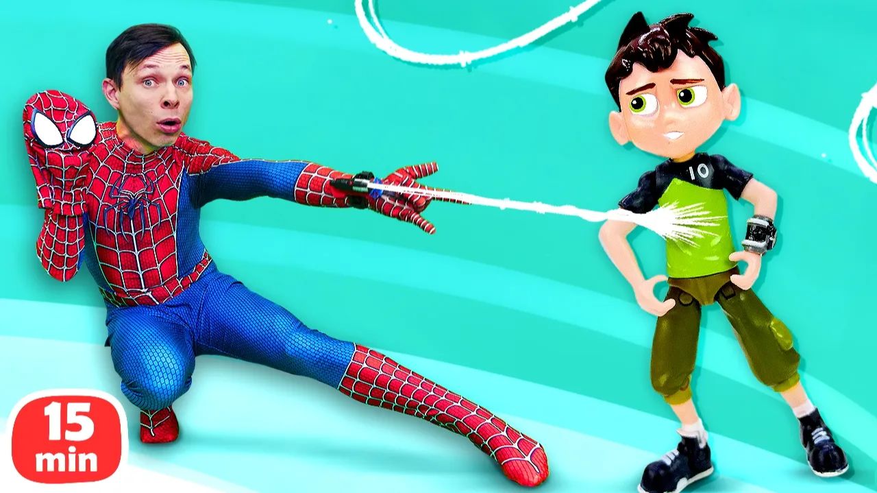 Мистерио против Человека-паука и Бена 10! Паутина и ремонт у Фёдора 🕷️🛠️ | Для детей