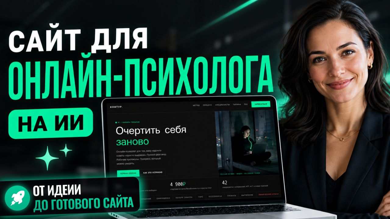 Как создать сайт для психолога с помощью ИИ?