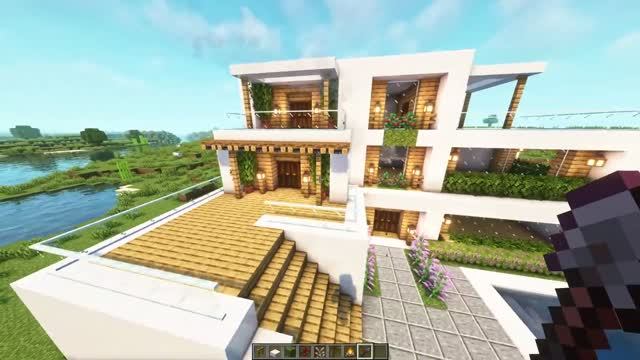 Руководство по строительству современного дома в Майнкрафте! Minecraft!