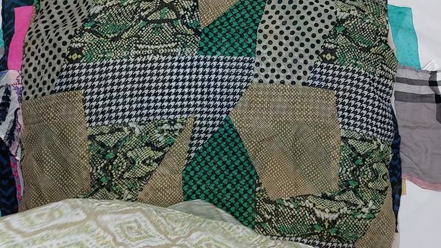 Платки шарфы лето легкие  секонд оптом 1 пак