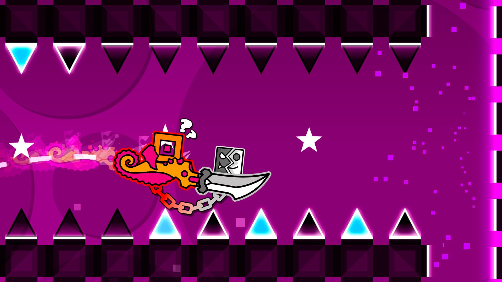 Случайно МЕНЯЕМСЯ ИКОНКАМИ в Geometry Dash