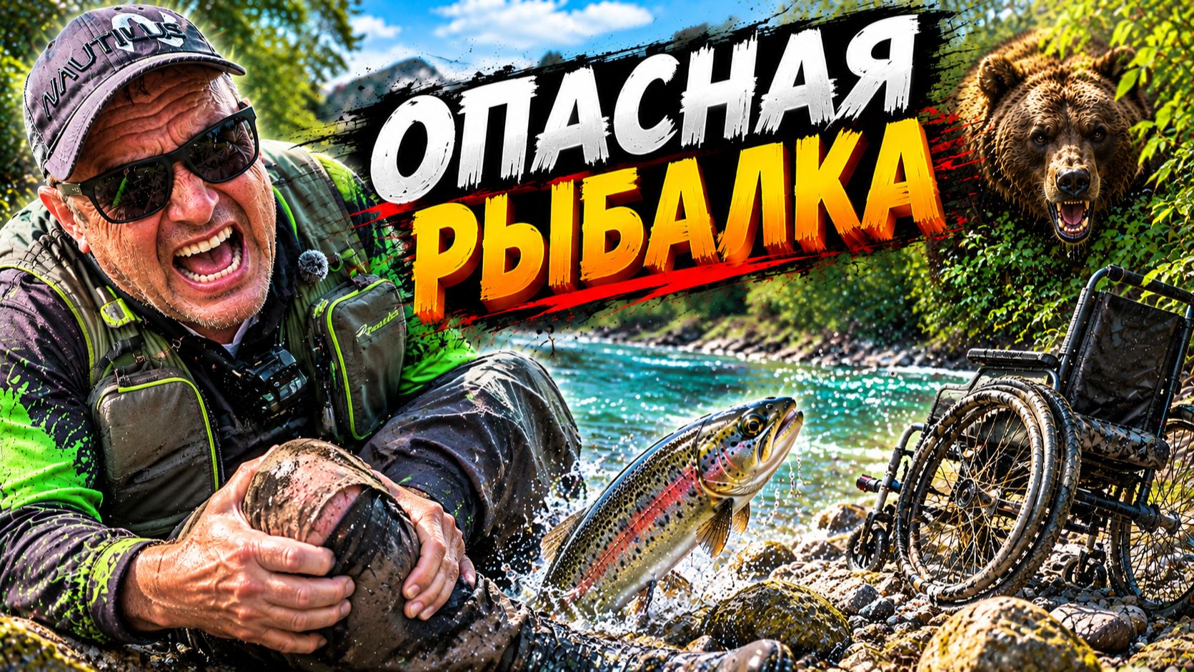 Опасная Рыбалка... Не ходи на реку один !