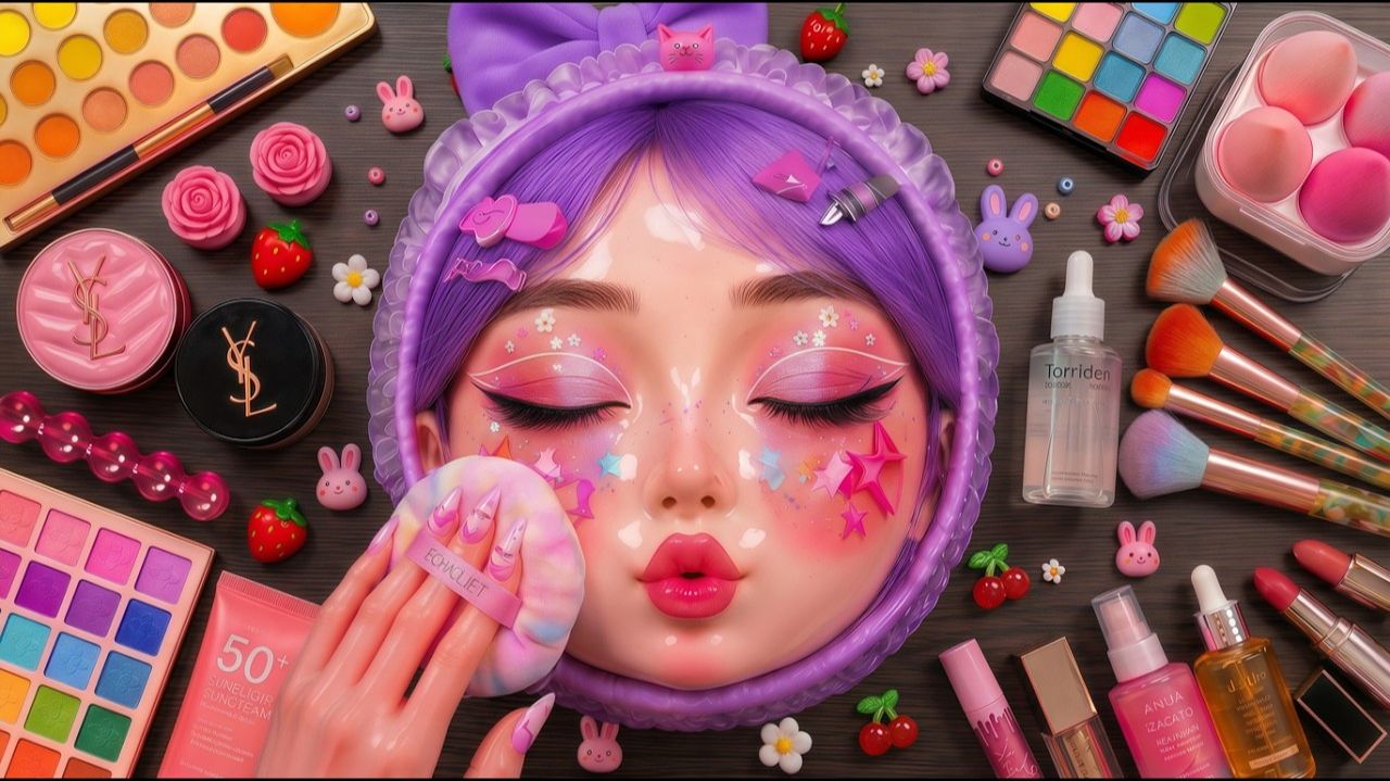 АСМР Макияж💗 МАКИЯЖ И БЛЕСТКИ💗 ВМДЕО АСМР