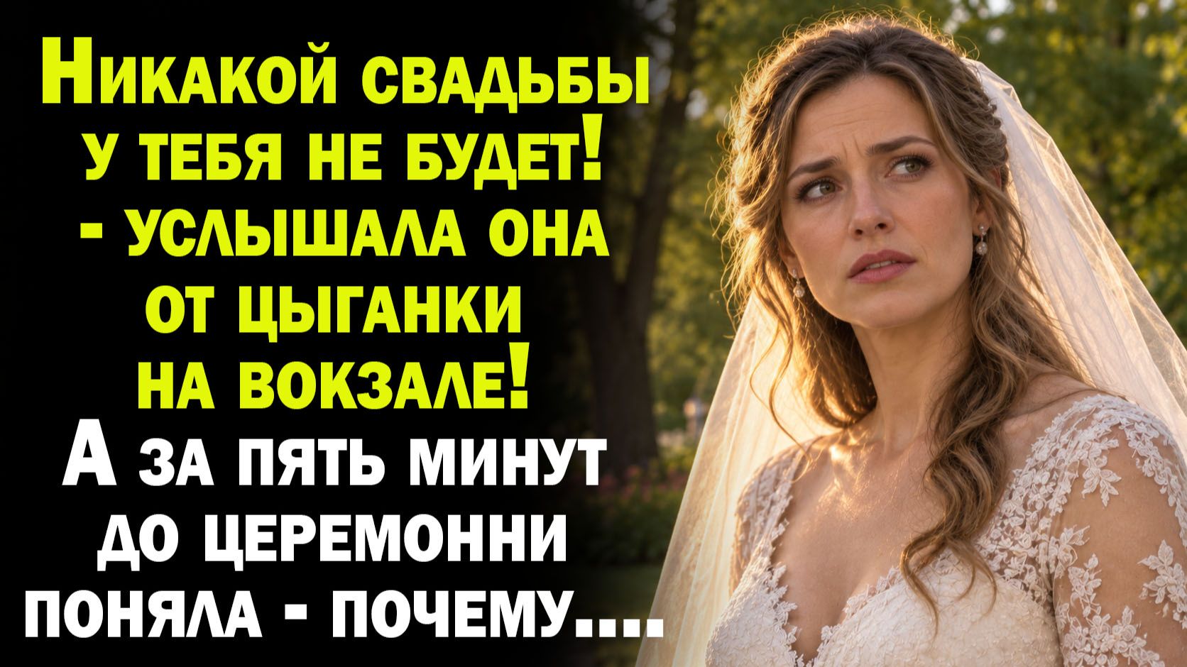Свадьбы у тебя не будет! - услышала она от цыганки! А вскоре поняла - почему....