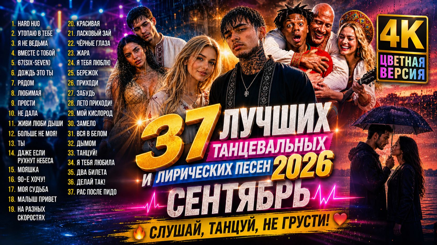 37 НОВЫХ И ЛУЧШИХ ТАНЦЕВАЛЬНЫХ И ЛИРИЧЕСКИХ ПЕСЕН 2026 СЕНТЯБРЬ - Слушай, Танцуй, Не грусти!
