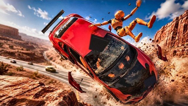 Краш-тест автомобиля BeamNG.drive
