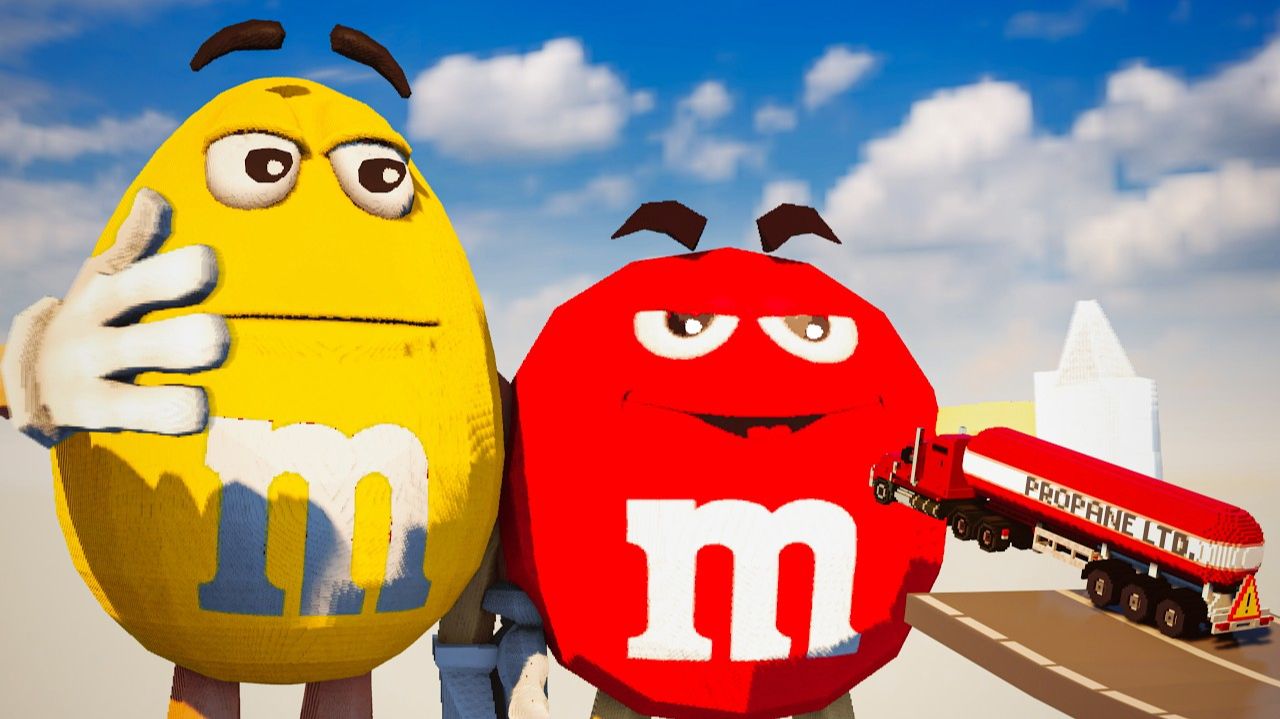 Машины против гигантских M&M: кто кого в Teardown? 🍫🚗 | Teardown 💥 | Мультики