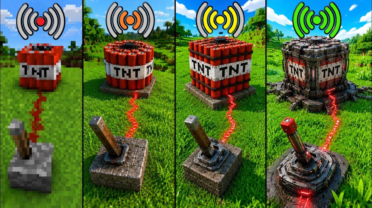 Подборка всех новых экспериментов с редстоуном и Wi-Fi в Minecraft