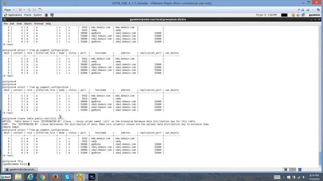 Greenplum #6, Recover Segments