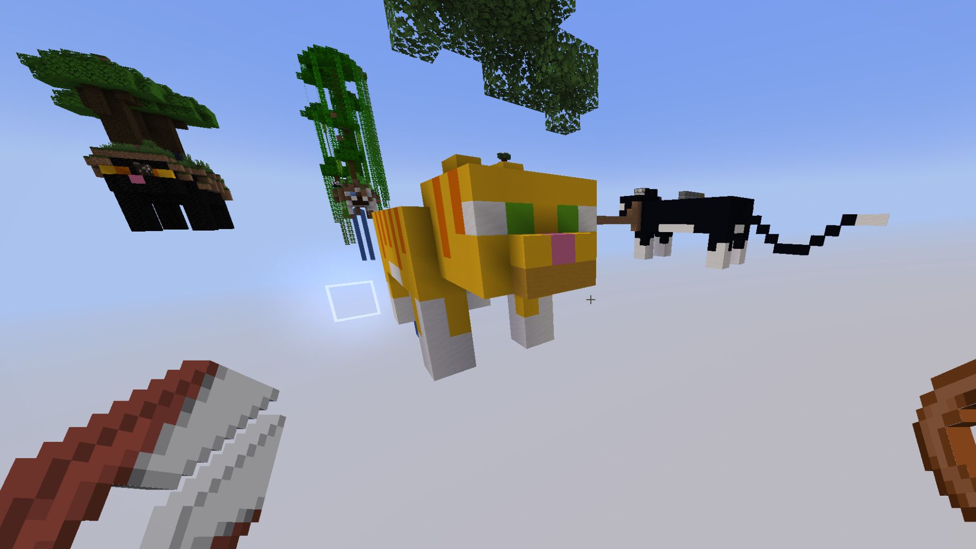 Выживание на котах в minecraft