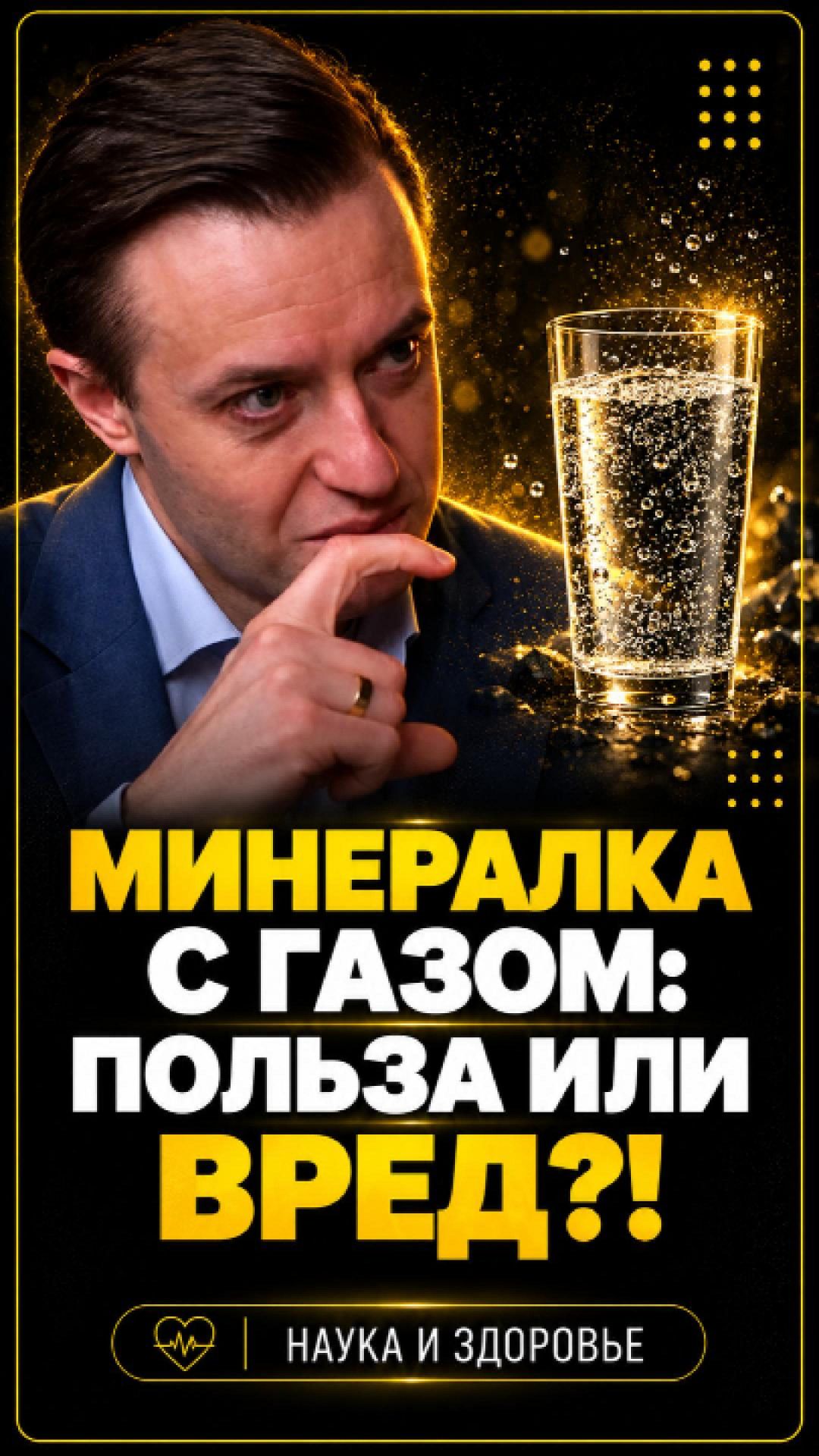 Минералка с газом польза или вред? #shorts