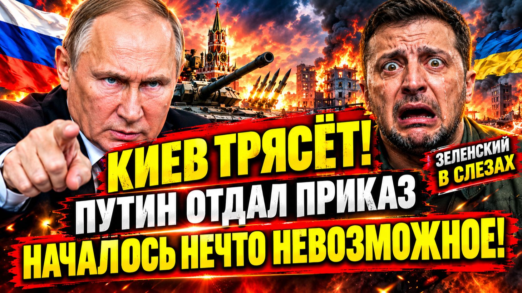КИЕВ ТРЯСЁТЁ Путин Отдал Приказ и началось нечто невообразимое! Зеленский в Слезах