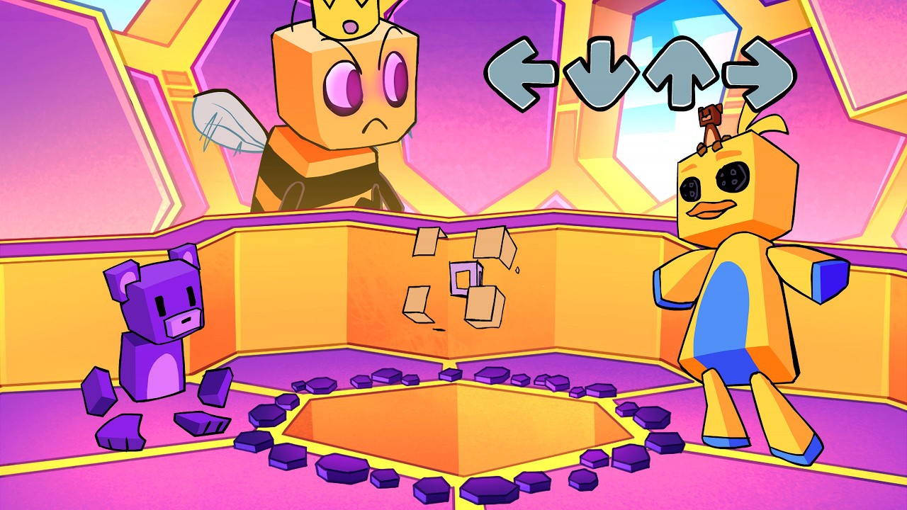 Friday Night Funkin' Коллективный разум | Super Bear Adventure (ФНФ Мод By @Neonight и @Sharv)