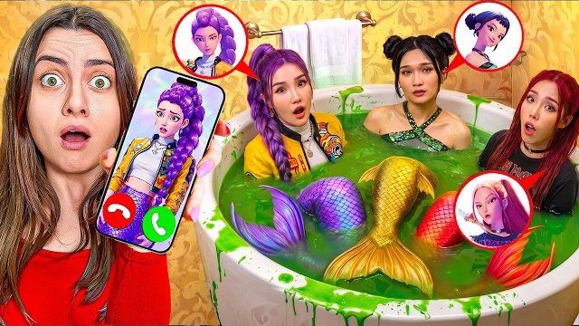 🧜♀️ РУМИ и Секретные K-POP Русалки у Меня Дома! 🌊 Свидание с Демоном! 📲 Квест на Лайки!
