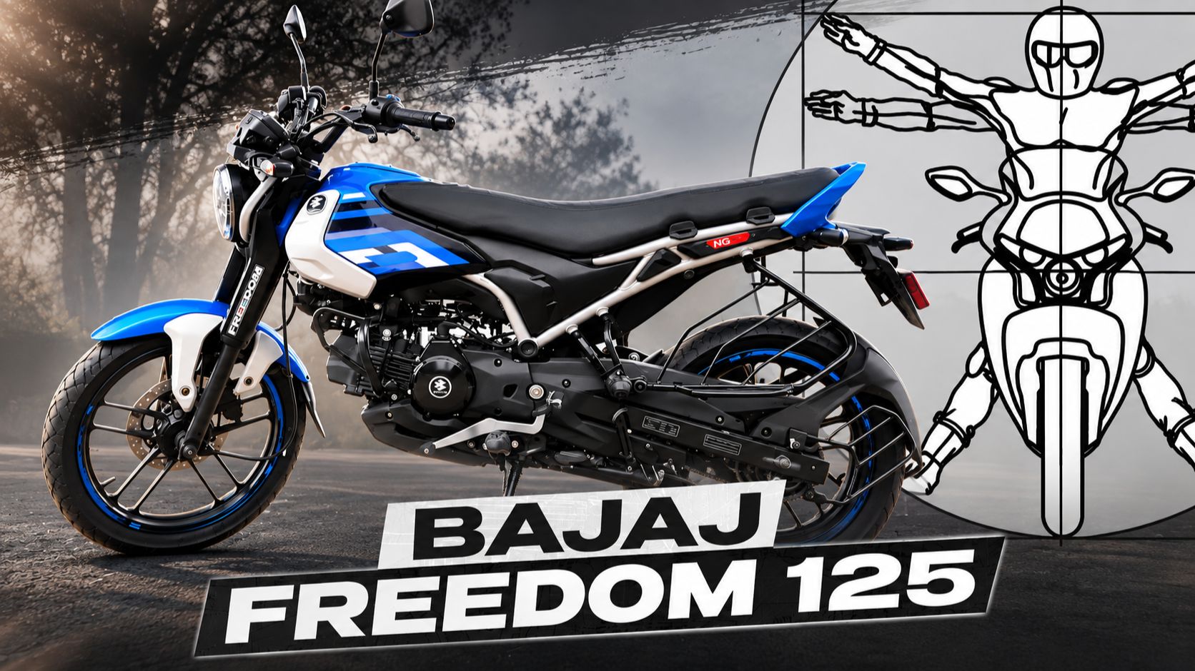 Bajaj Freedom 125 с ГБО: Первый в мире серийный мотоцикл, работающий на МЕТАНЕ!