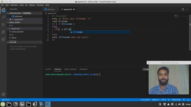 Shell Scripting Tutorial In Hindi Part11|| Shell Script Append String