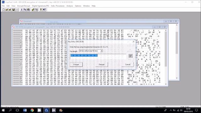 ENCRYPT/DECRYPT AND BRUTEFORCE ANALYSIS  ON CRYPTOOL