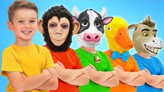 Прятки в масках животных - Забавные истории для детей