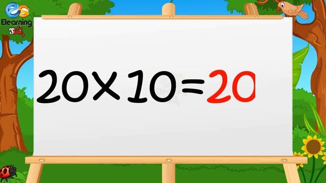 Learn Multiplication Table Of Twenty 20 X 1 = 20 - 20 Times Tables | E- Learning Studio