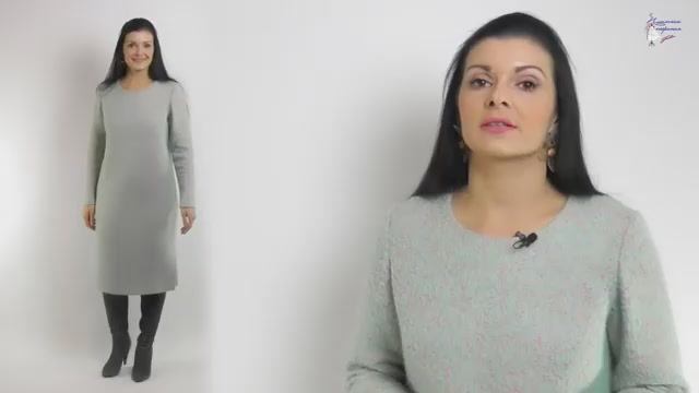 Теплое платье из букле, лодена или вареной шерсти сшить своими руками