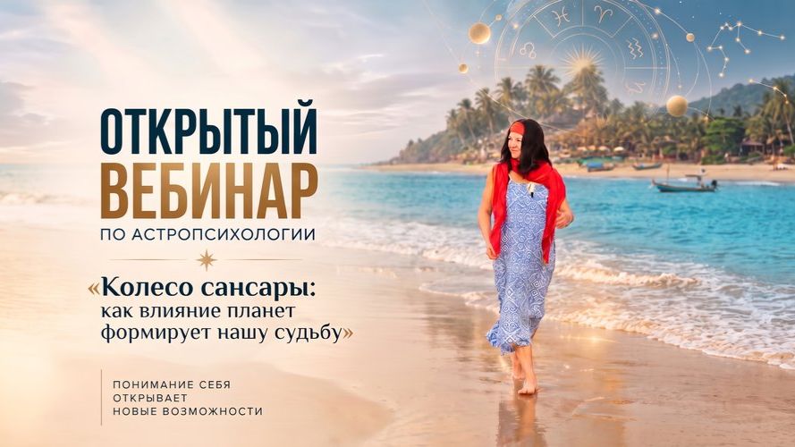 Открытый вебинар «Колесо сансары: как влияние планет формирует нашу судьбу»