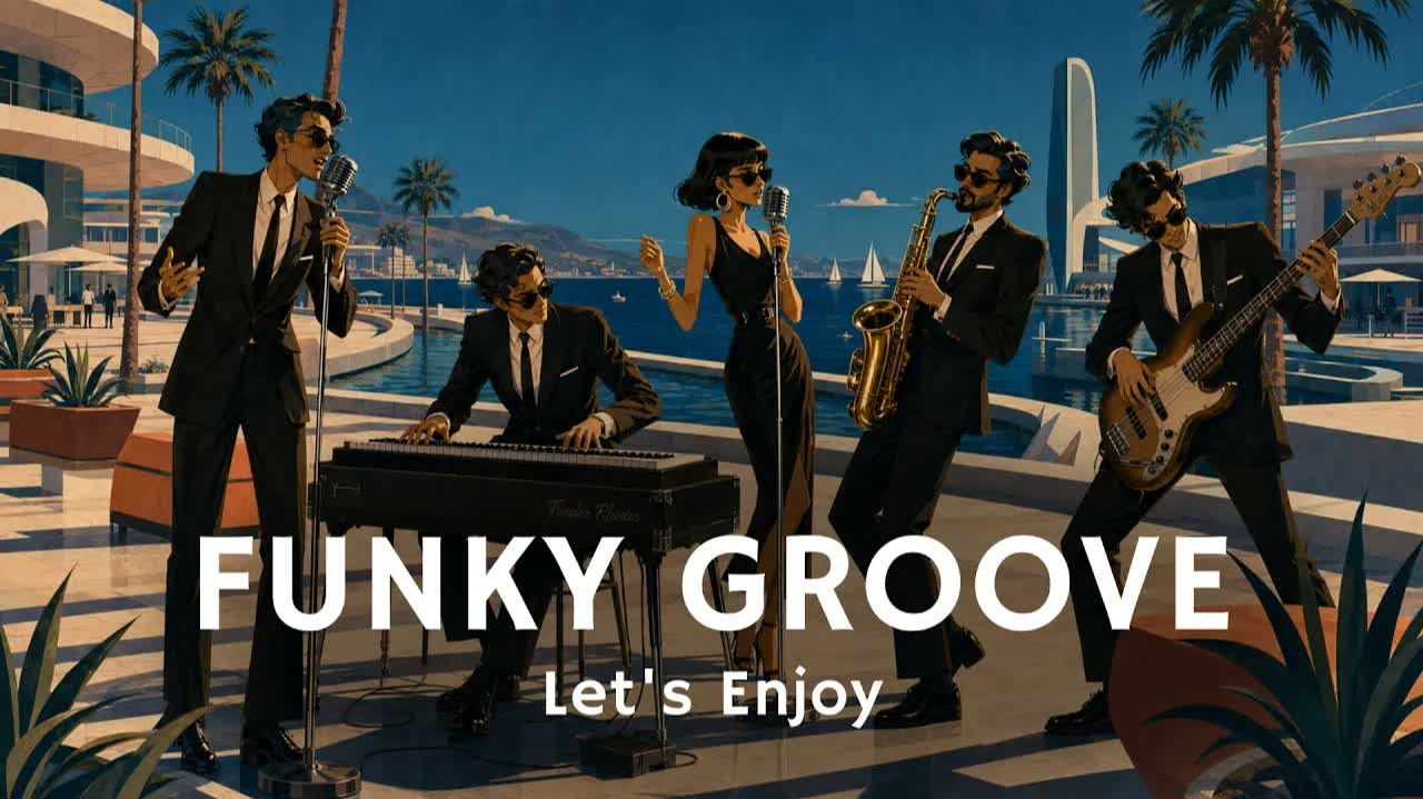 SAPPHIRE FUNK PROMENADE 💙 Deep Jazz Groove For Focus & Flow