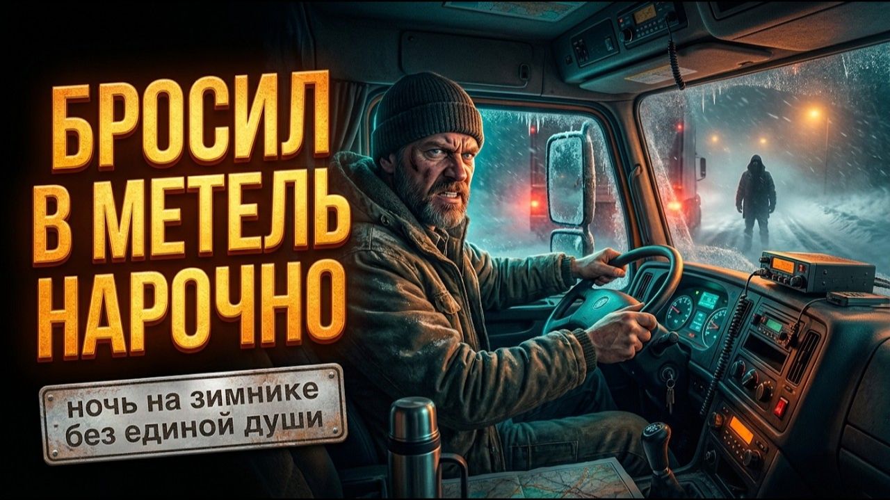 Дальний рейс | Старый водитель бросил новичка одного в поле на всю ночь