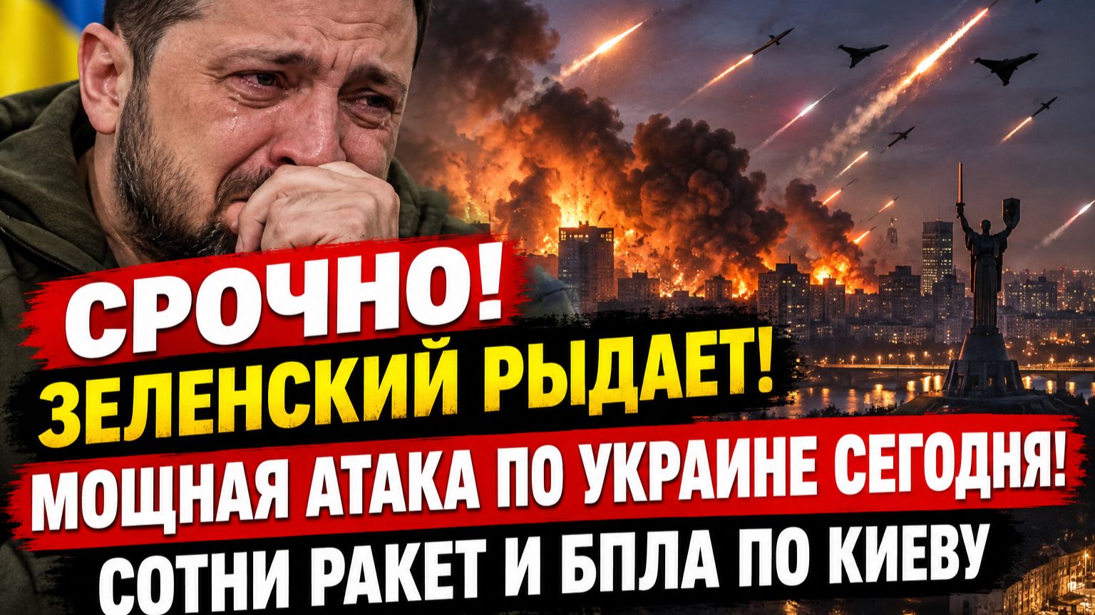 СРОЧНО! По всей Украине Объявлена Тревога!УКРАИНА АТАКОВАНА; Киев Сгорел