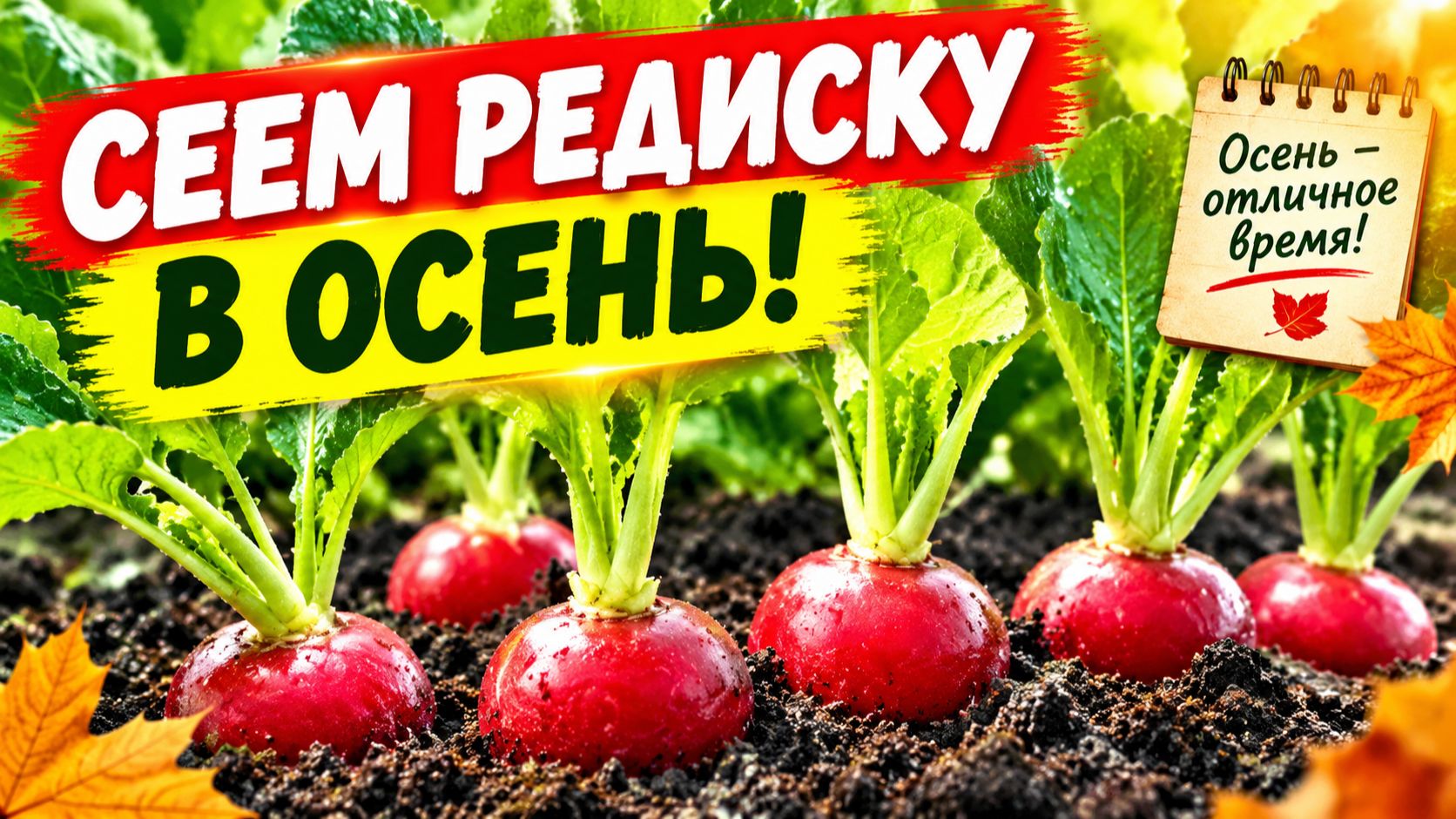 Осенний посев редиски - как это сделать правильно.