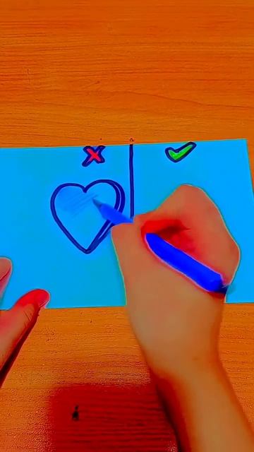 #shortsart How To Draw A Heart Correctly ❤️💞