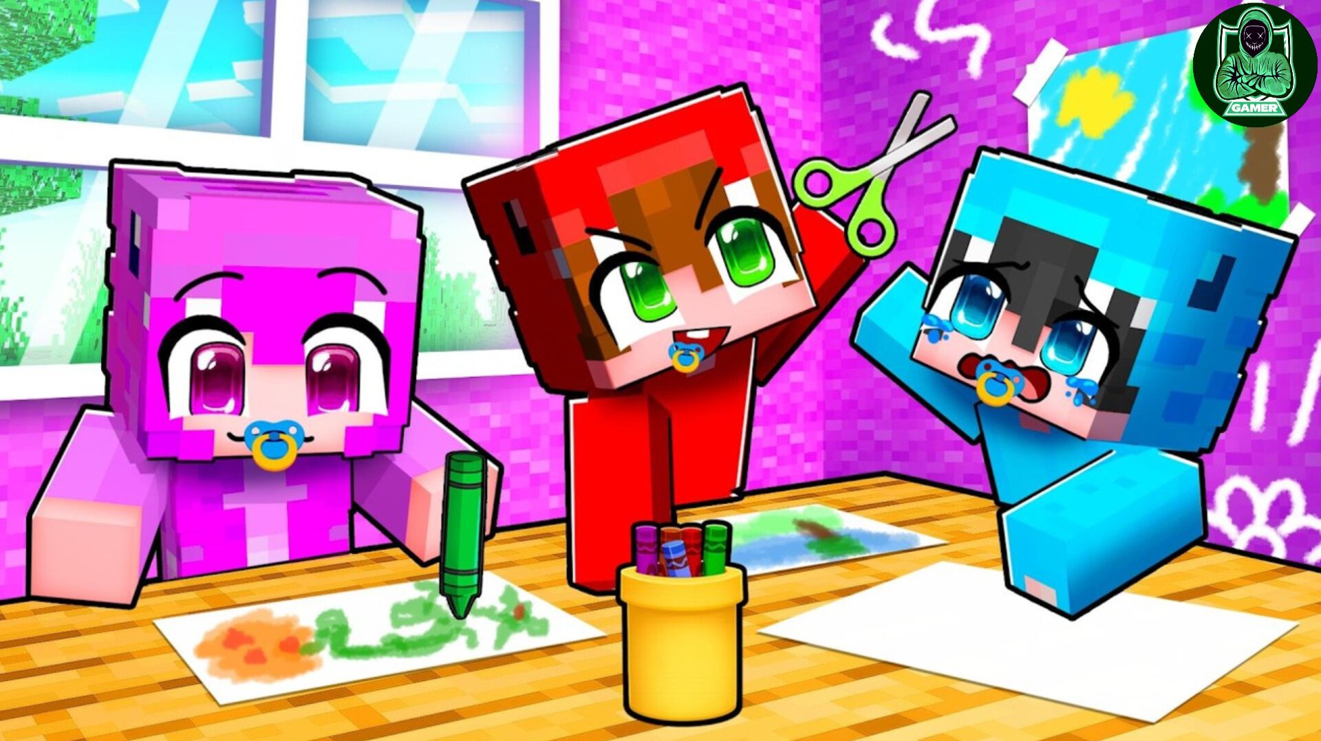 МОЙ ПЕРВЫЙ ДЕНЬ в ДЕТСКОМ САДУ MINECRAFT!