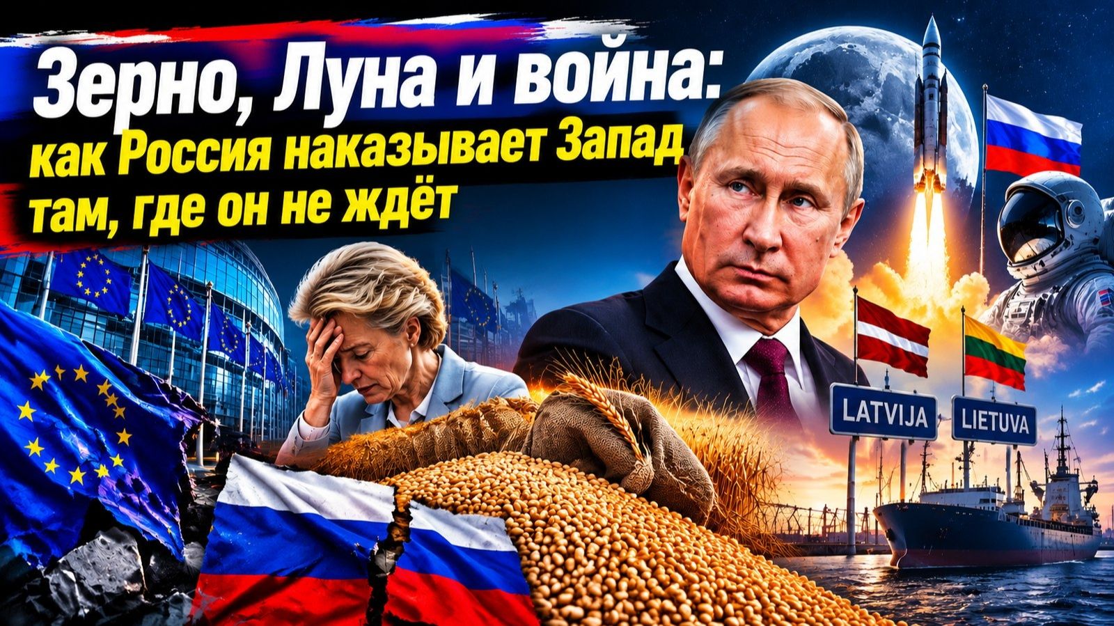 Тайный план Путина: Луна, зерно и дипломатический крах Запада