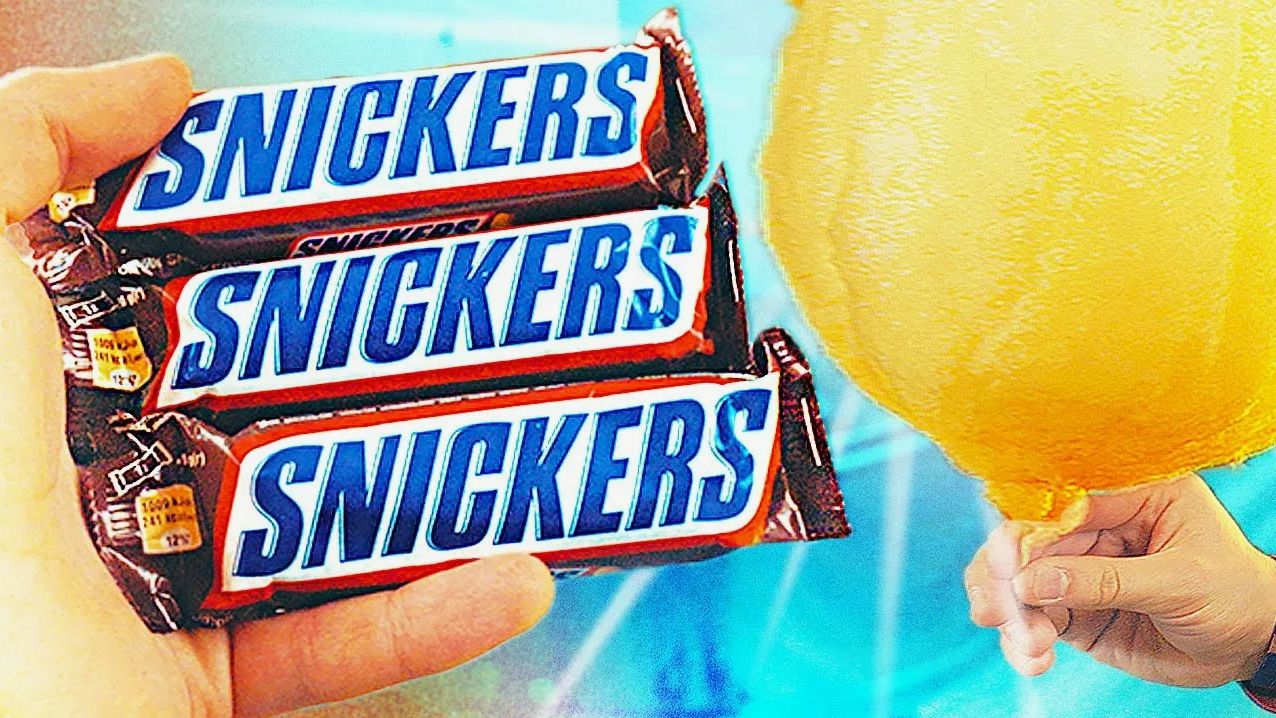 СЛАДКАЯ ВАТА ИЗ SNICKERS, MENTOS, COCA-COLA - ЭКСПЕРИМЕНТ