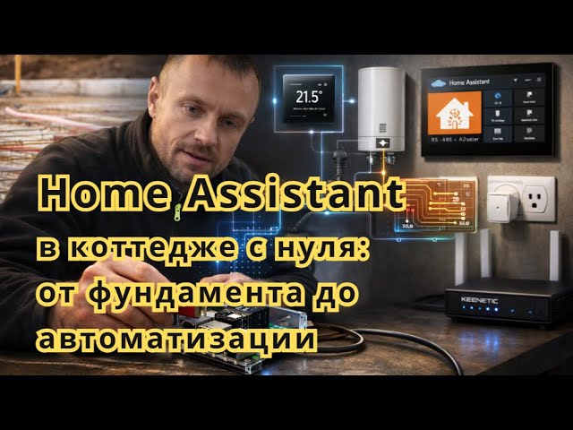Home Assistant в коттедже с нуля: от фундамента до автоматизации