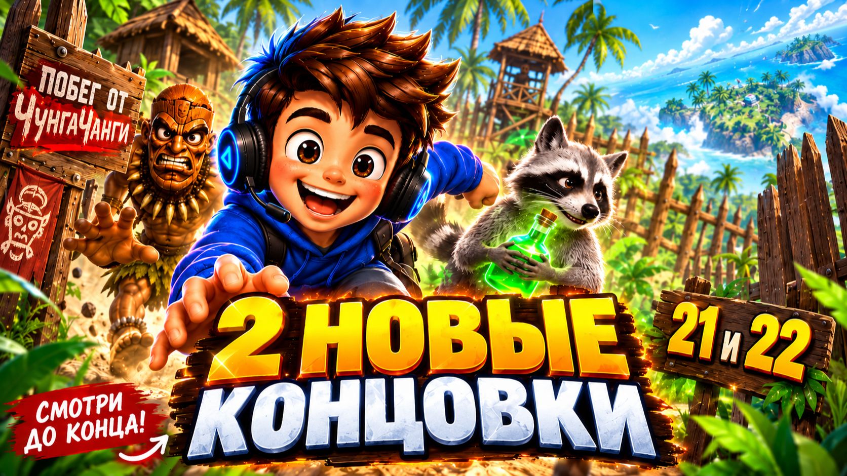 СРАЗУ 2 НОВЫЕ КОНЦОВКИ! Как получить 23 и 24 | Побег от ЧунгаЧанги