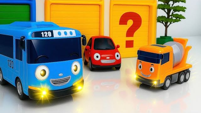 Автобус Тайо и сборка конструктора 🚌 Видео с машинками для детей