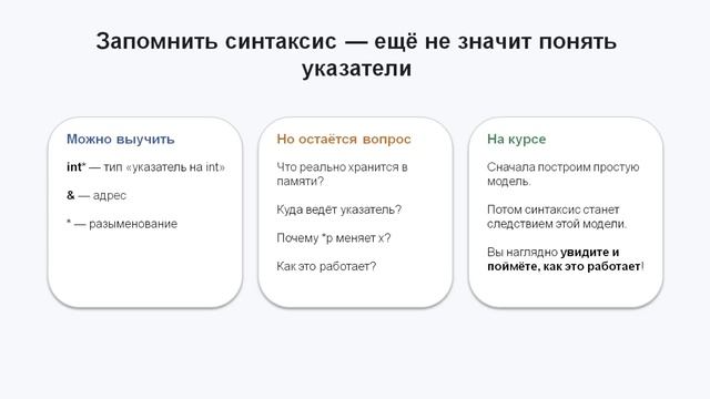 Указатели в языке С++