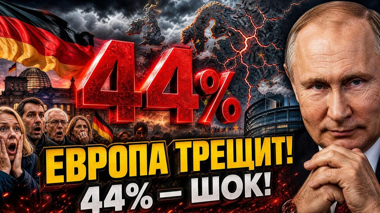 44% ВЗОРВАЛИ ГЕРМАНИЮ! Европа на пороге перелома