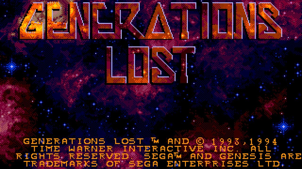 Generations Lost | Sega Mega Drive (Genesis).