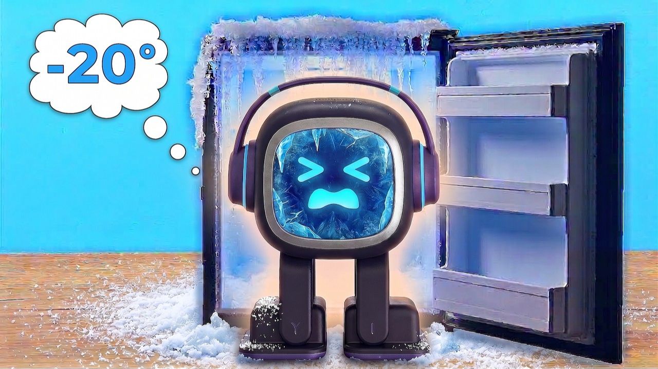 Что будет, если заморозить робот Emo в морозилке ❄️🤖❄️