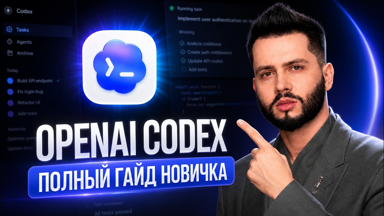 Codex: ПОЛНЫЙ ГАЙД  для НОВИЧКА 2026 (часовой курс) без терминала