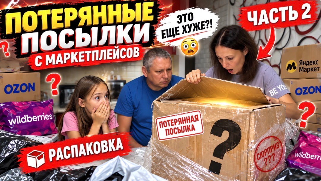 Распаковка ПОТЕРЯННЫХ ПОСЫЛОК