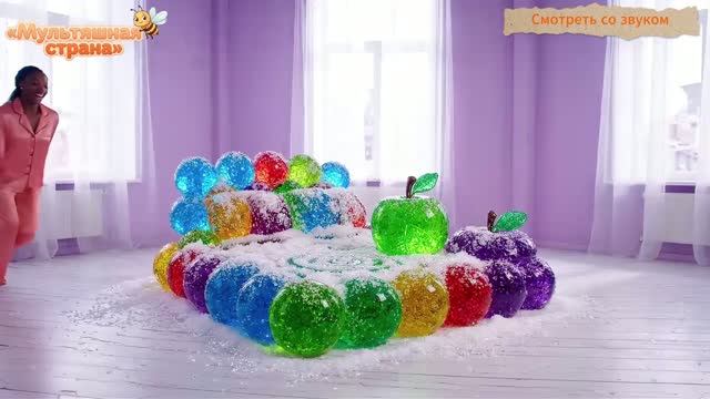 На какой красочной кровати хотели бы поспать? Очень яркая ИИ - анимация.