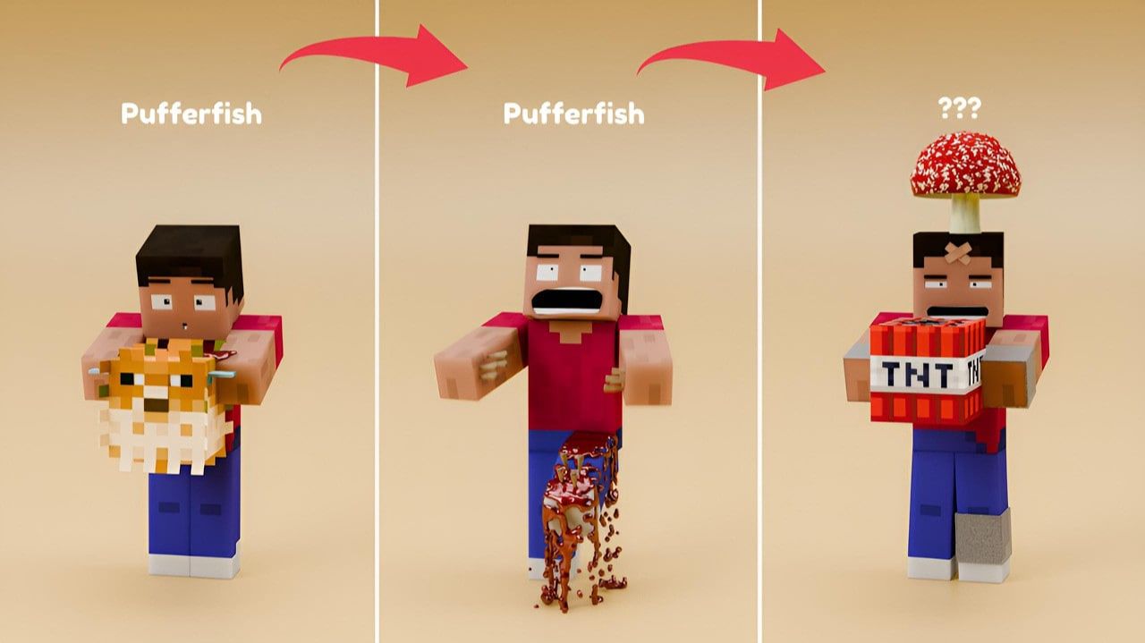 🍿 Стив из Minecraft тестирует экстремальные анимации: подборка для истинного удовольствия 🔥