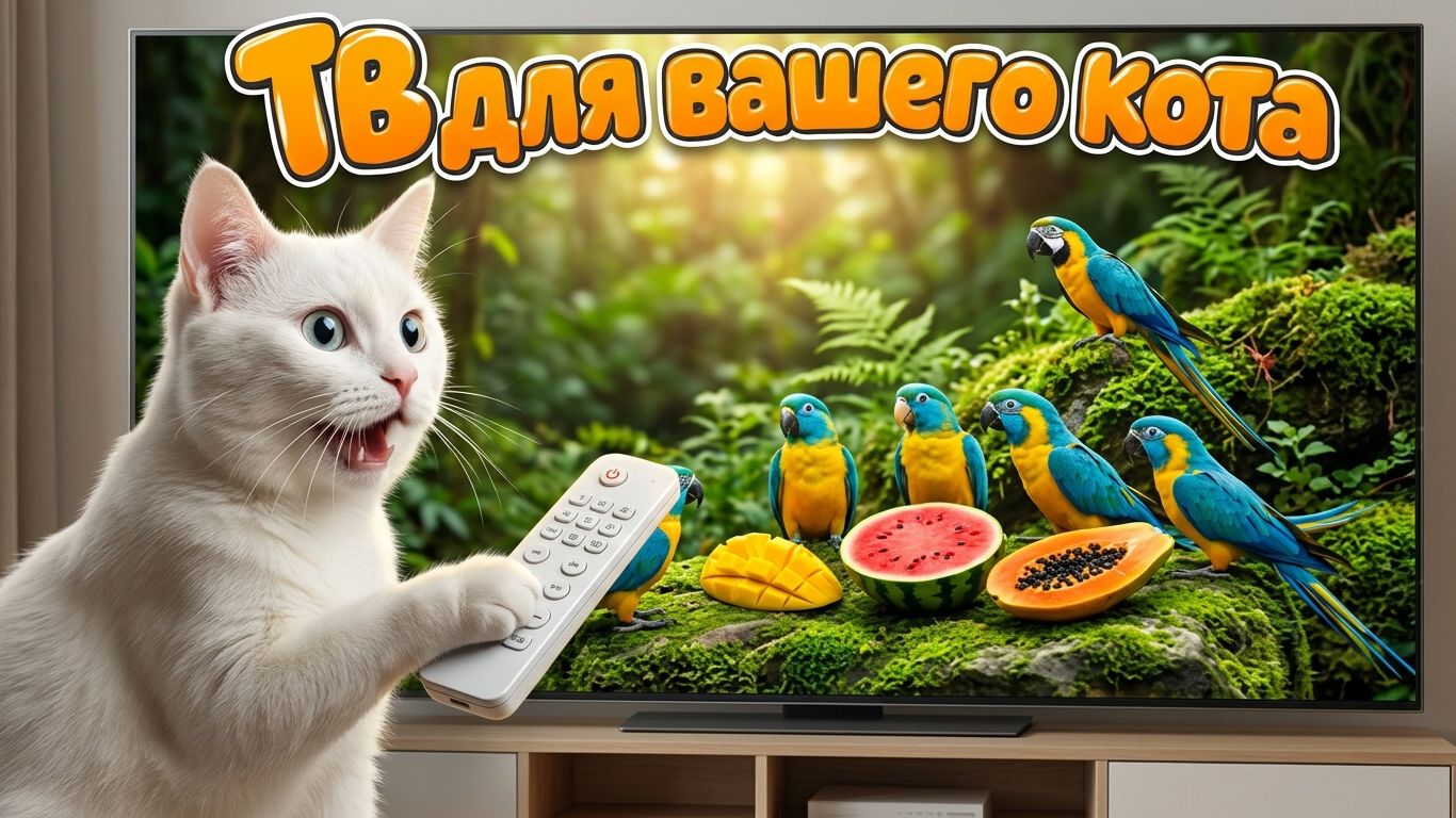 Птицы - видео для кота