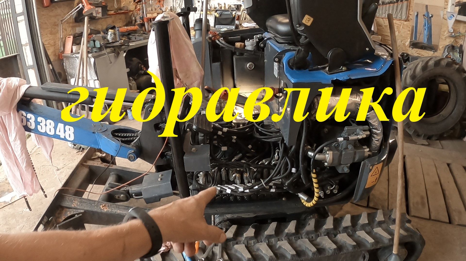 Миниэкскаватор Rippa R18. Гидравлика. Регулировка давления распределителя