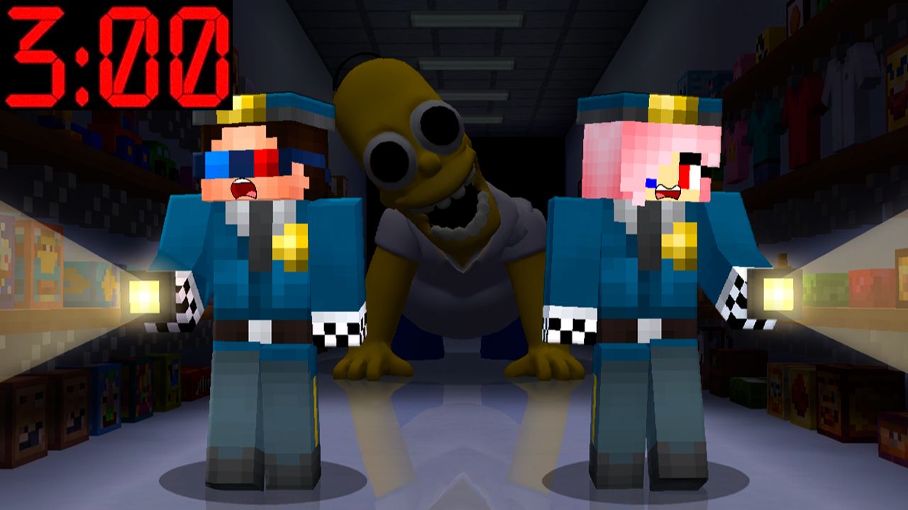 🔦ЗРЯ МЫ ОСТАЛИСЬ В ТОРГОВОМ ЦЕНТРЕ НА НОЧЬ В МАЙНКРАФТ! ШЕДИ MINECRAFT